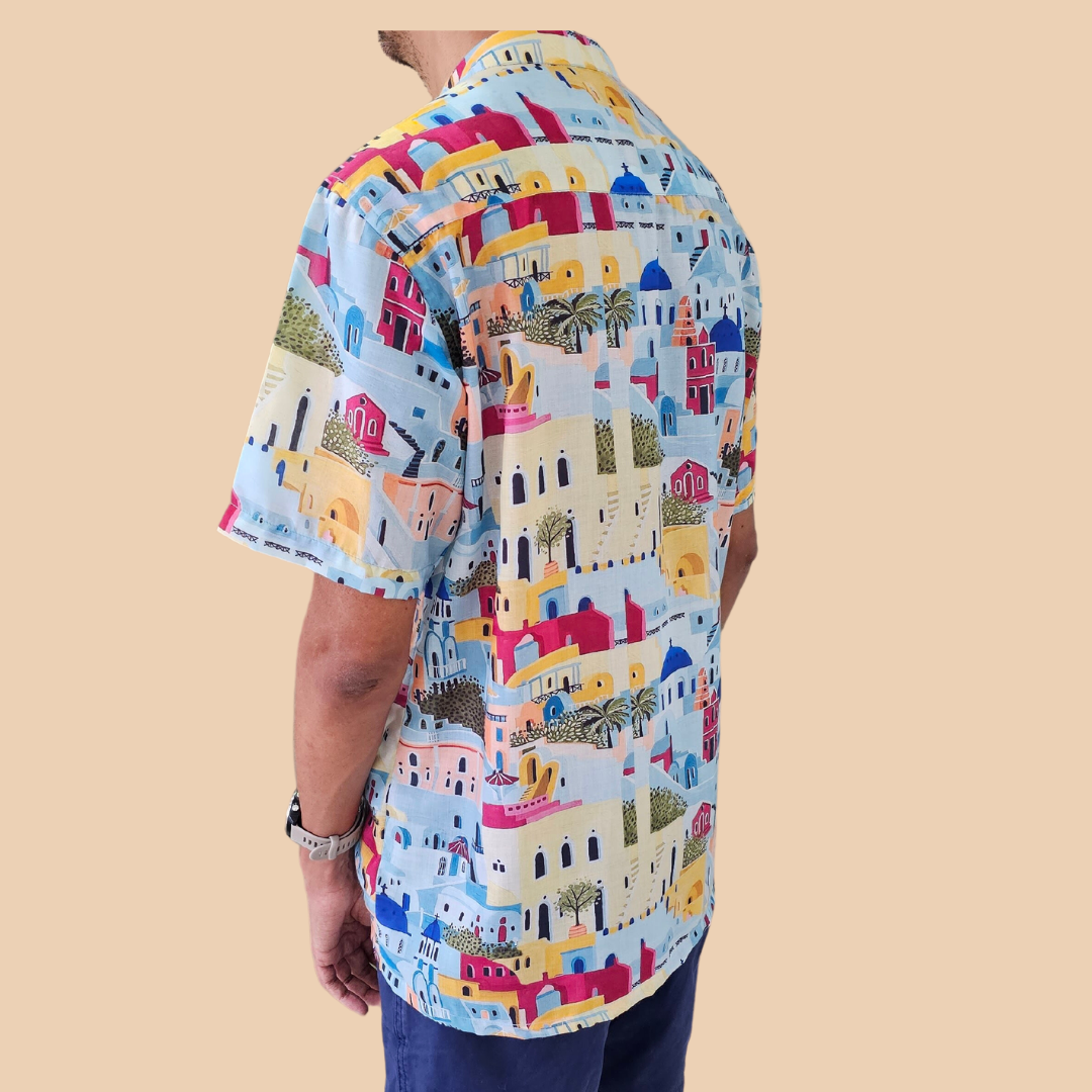 Mens Santorini Island Shirt