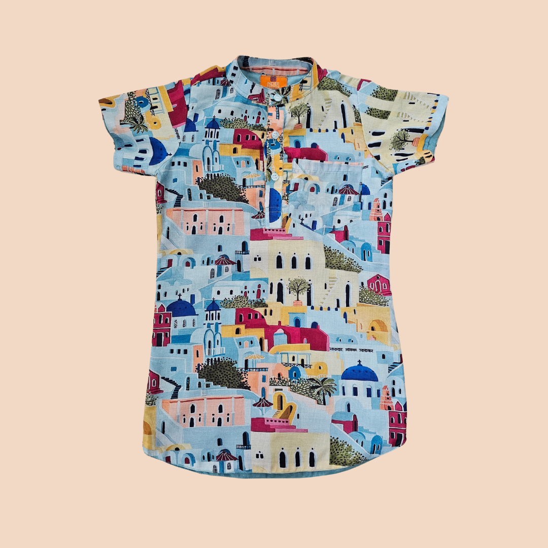 Boys Santorini Island Shirt