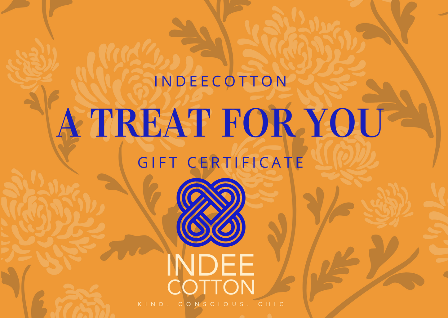 Give the Gift of Sustainable Style with Indeecotton Gift Cards!"